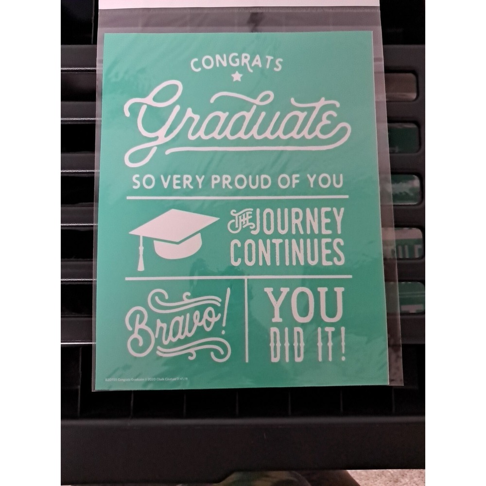 Chalk‎ Couture Congrats Graduate Retired NIP